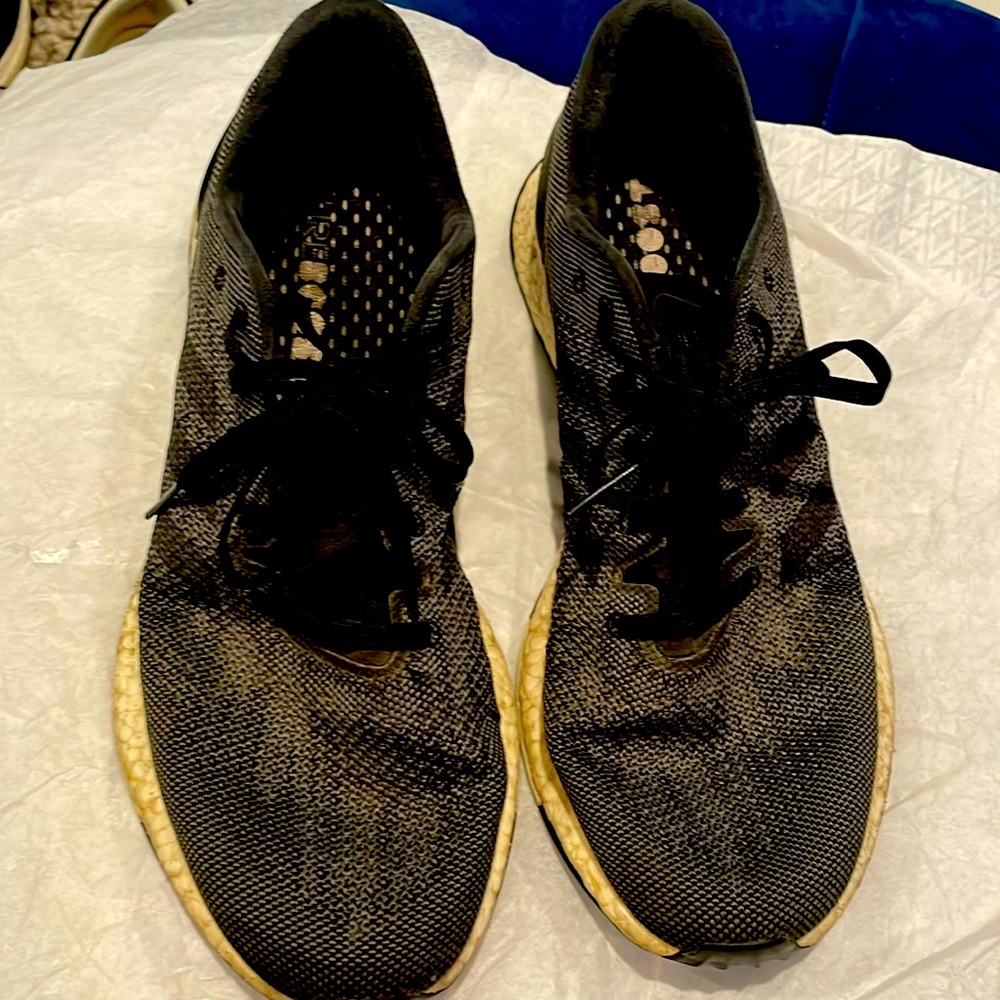 Adidas PureBoost DPR Sneakers Raw Grey Aero Blue Men Size 15 Tennis Shoe Running